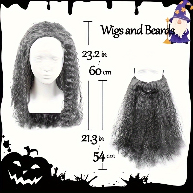 Wig Set Halloween Fun Time Temu Australia