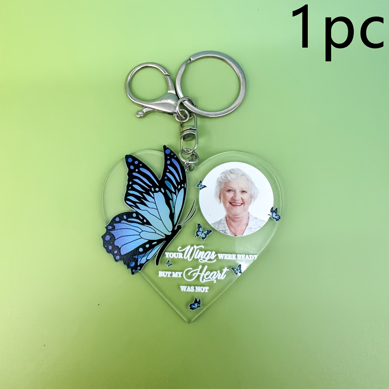 TEMU 1pc Personalized Photo Custom Acrylic Keychain, Easy And Elegant, Car Keychain Backpack Pendant, Customizable Images, Beautiful And Unique Gift,