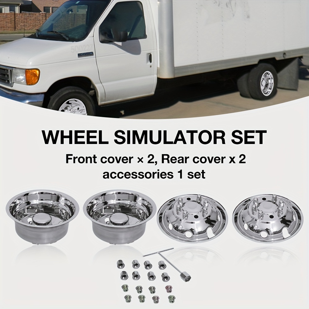 16'' Stainless Steel Dual Wheel Simulators Kits 1974-1999 Dodge Ram