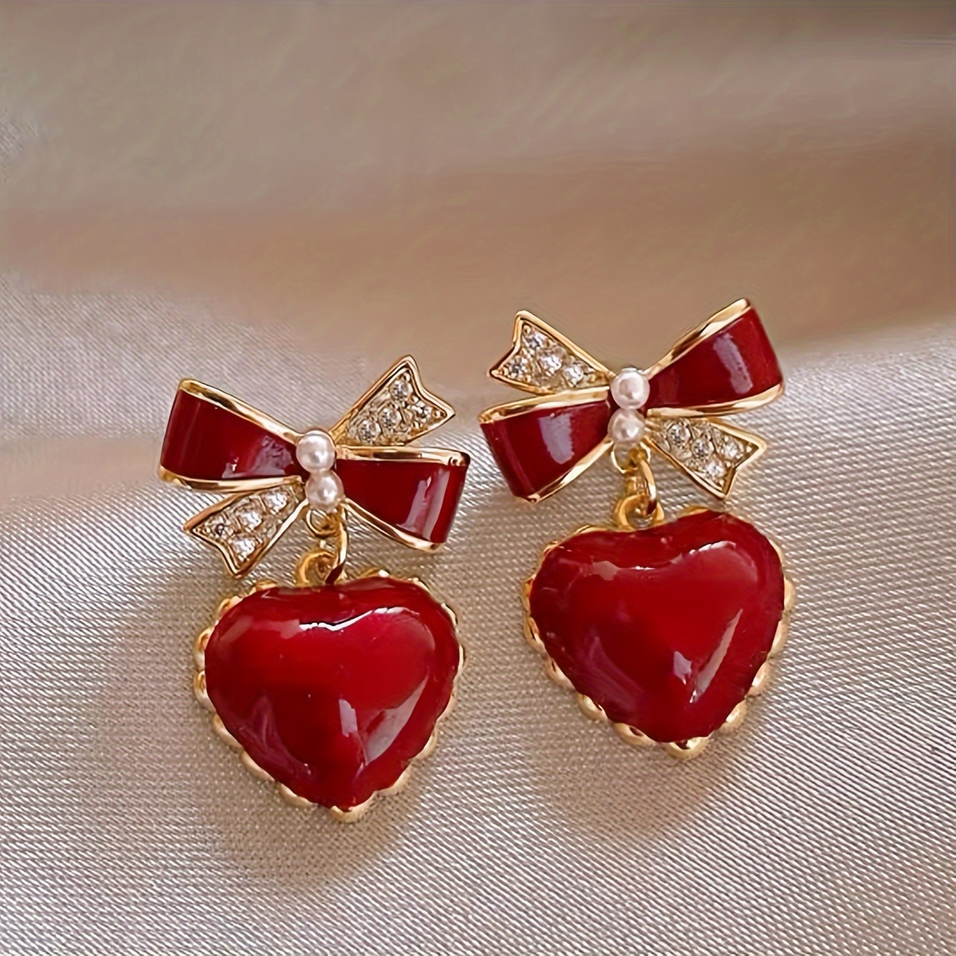 

- Red & Bow Rhinestones - For Women