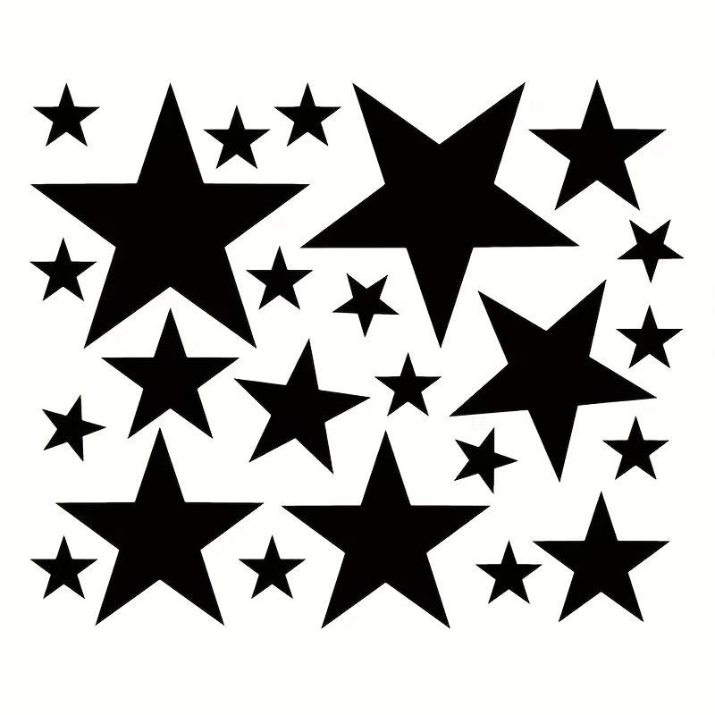 24pcs Car Decorative Vinyl Stickers, Waterproof Bumper And Window Decals For Cars