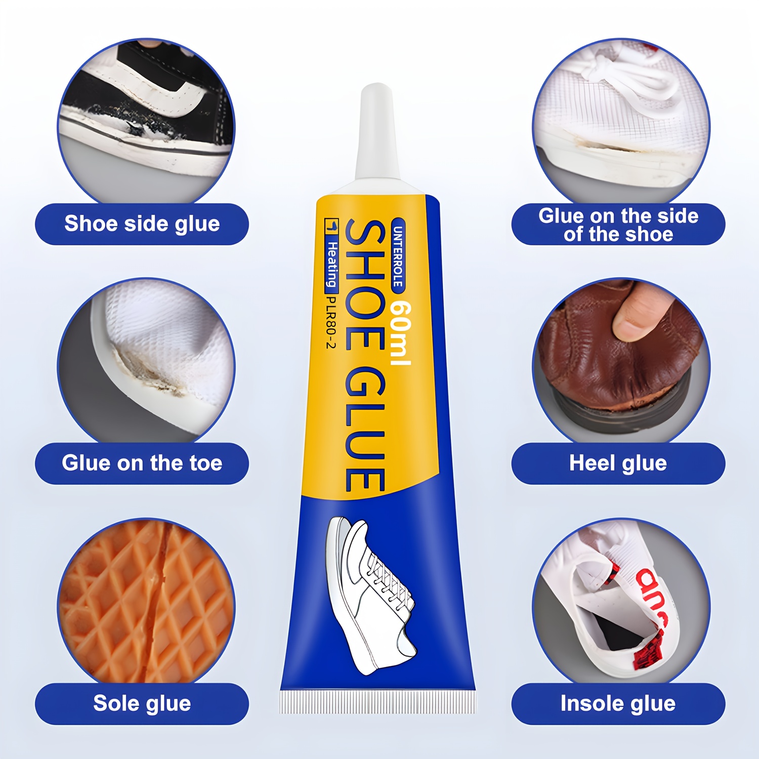 1pc 60ml Strong Shoe Repair Glue – Quick-Drying Waterproof Adhesive for Sneakers, Boots & DIY Projects