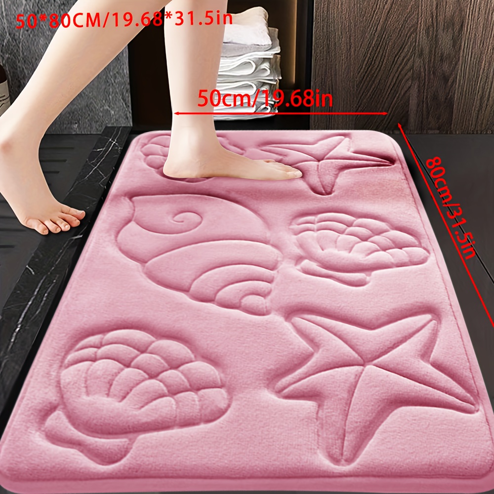 TEMU Memory Foam Bathroom Rug Set, Non-slip Bath Mat, Bath/shower Mat Rug, Bathroom Supplies, Bathtub Floor Mat, Non-slip Bathroom Floor Mat, Laundry