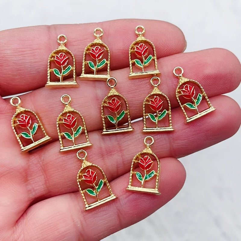 

12pcs Alloy Charms, Pendants For Diy Earrings And Necklaces, Christmas Party Jewelry Making Accessories