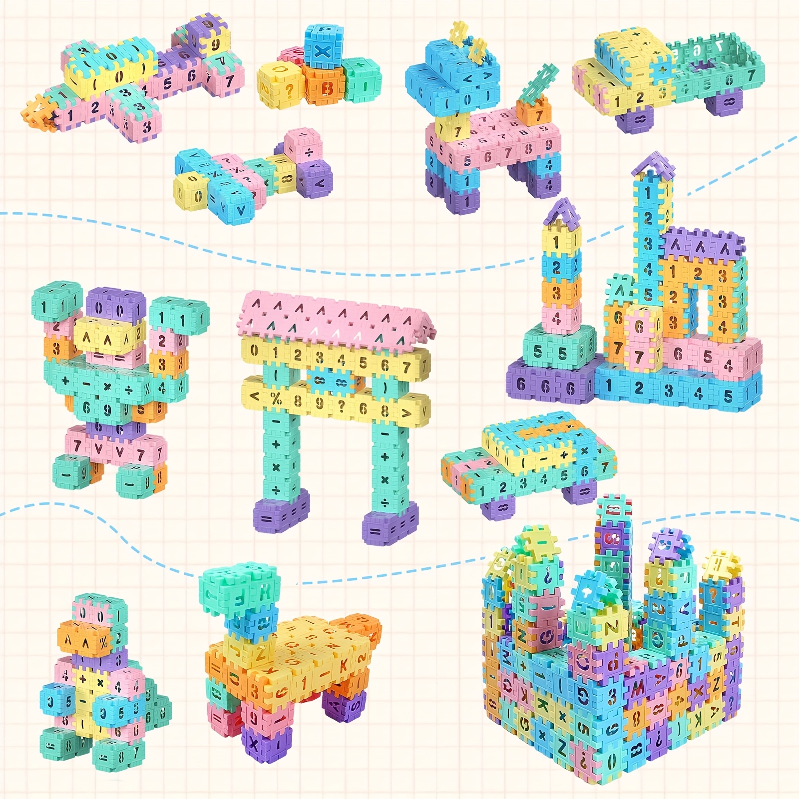 130pcs Children's Building Blocks Educational Toy Set