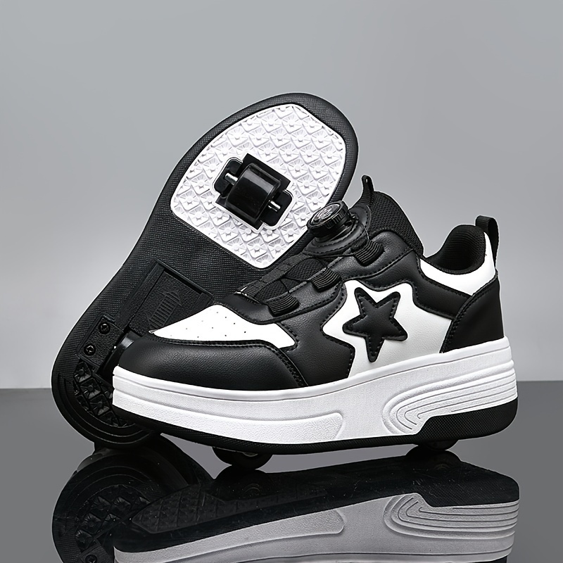 youth street style skate shoes rotary closure star Temu