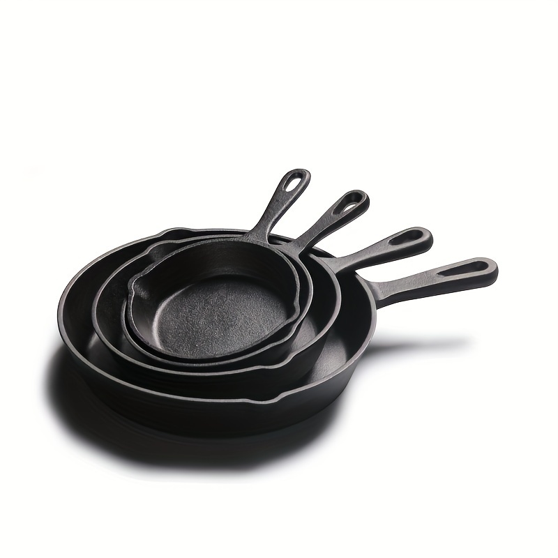 

3pcs\4pcs\5pcs Wok - Cast Set - Non-stick Skillet Cast Pan Configurations For Camping Indoor And Outdoor Cooking