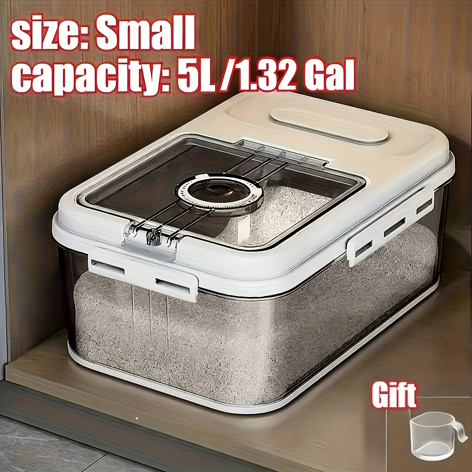 TEMU 2 Sizes Airtight Food Storage Large-bread Box Bread Boxes For Kitchen Counter Airtight, Time Recording Bread Storage Container With Lid, Bread