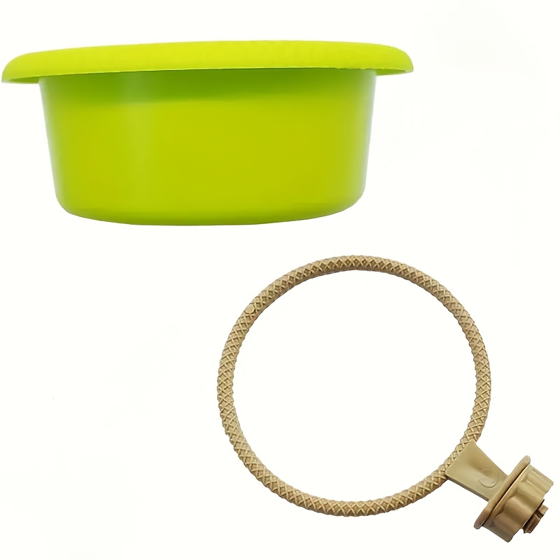 Multi Functional Green Birdcage Habitat And Bathtub - Durable And Easy To With Rope Ladder And Standing Stick, Suitable For