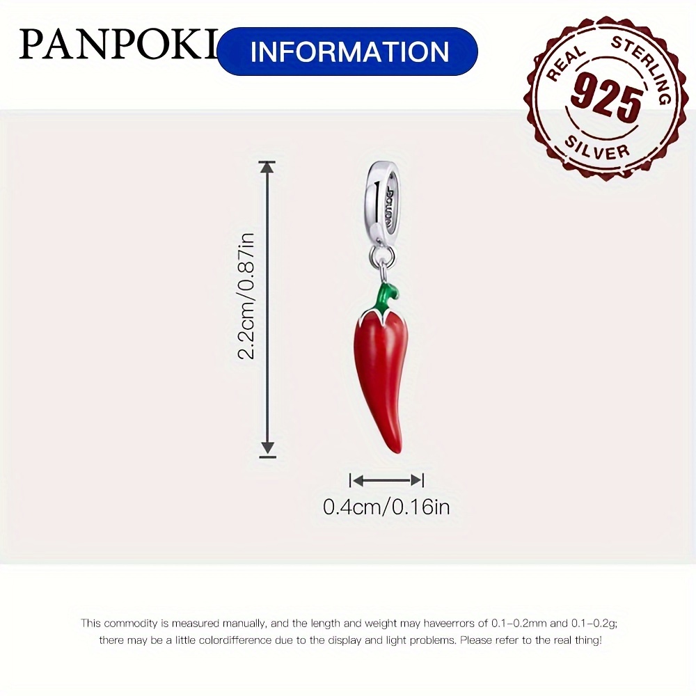 Chili Pepper Earrings, Sterling Silver - Delicacies