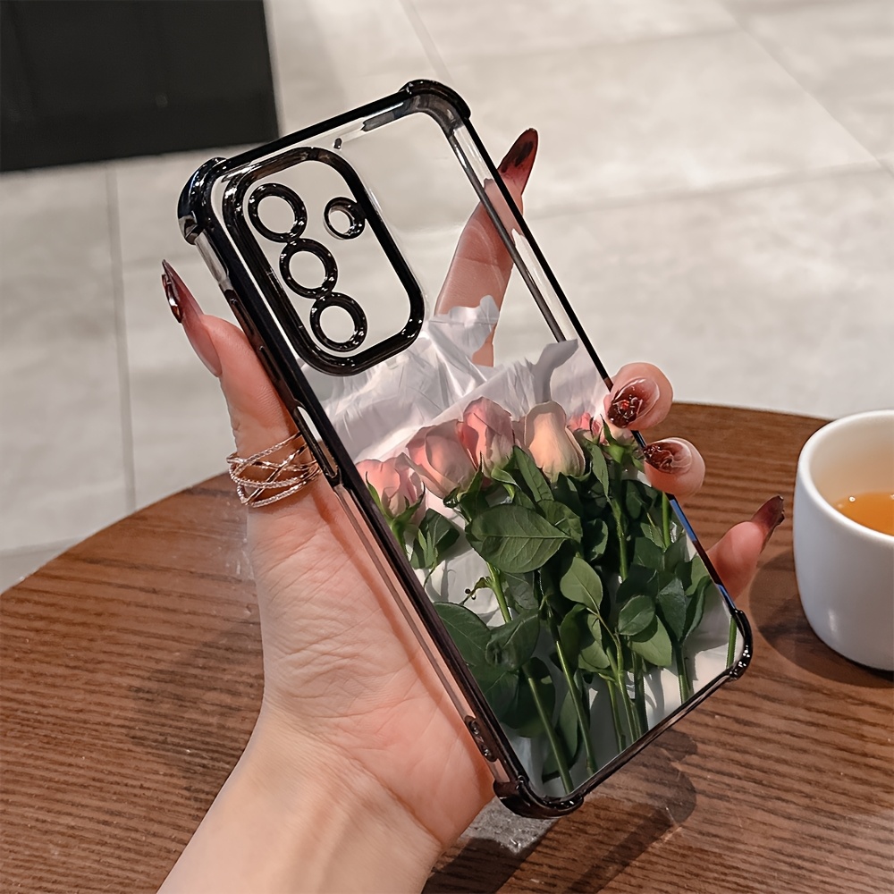 TEMU Стильний 3D чохол для for Samsung Galaxy A26, A36, A55, A35, A06, A16, A05, A14, A24, A34, A54, A15, A25, A23, A33, A53, A73 – Прозорий м’який