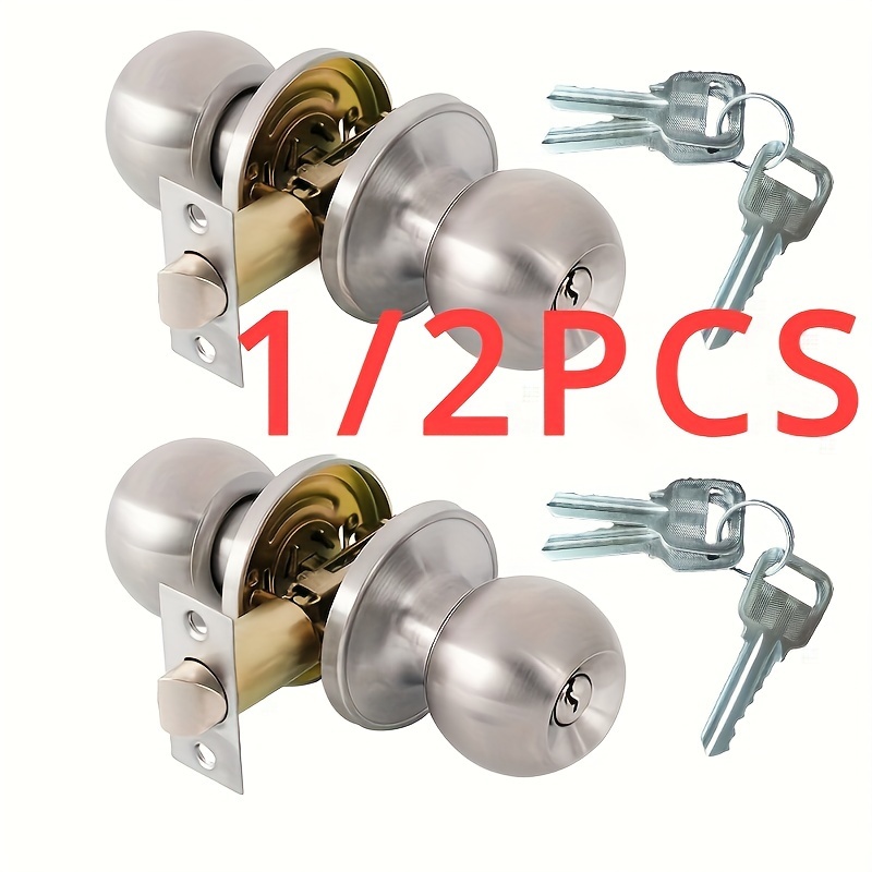 

1/2pcs Aluminum Set, Universal Fit, , Metal , Steel , For And Bathroom, No Or Batteries Required