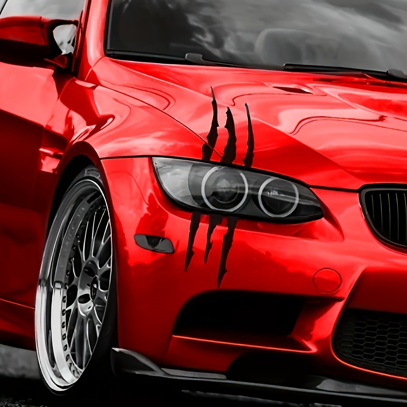 2pcs Set Sharp Claw Decals, Diy Car Window Decals/motorcycle Sticker Decoration/suitable For Flat Surfaces