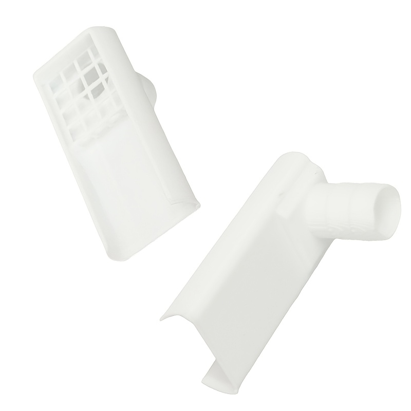 Image of 2pcs Greenhouse Drainage Pipe Adapter, Easy To Clean And Install, Drainage Holes - Used For Drainage Hole Of Doors And Windows
