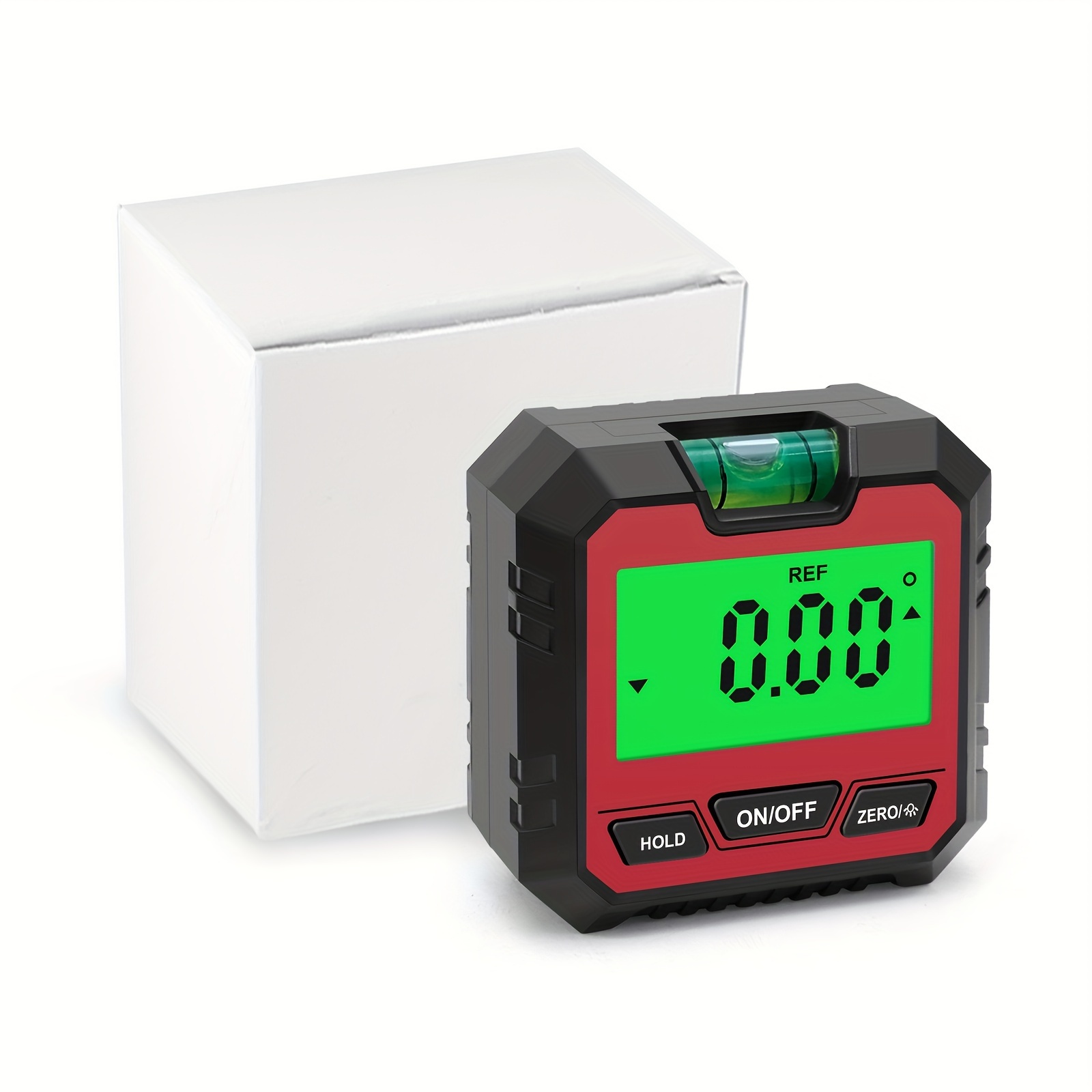 TEMU 1 Rapporteur Numérique, avec Niveau à Bulle, Rétroéclairage LCD, Jauge d'Angle Électronique, Instrument de Niveau, Base Magnétique, Mini
