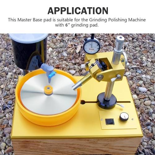 2d flat 1pc 6 inch aluminium tray polishing machine gemstone grinding tool with a flat grinding wheel