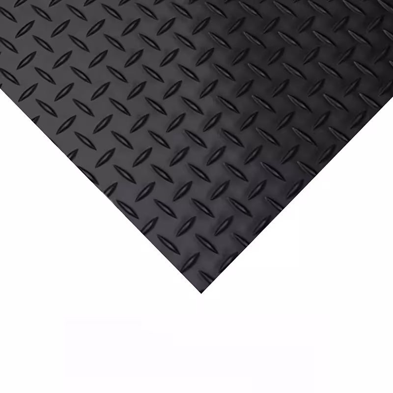 1pc rubber floor mat garage and mat willow black 100cm 300cm 39 37in 118 11in suitable for garages shops rooms mechanical shock absorption etc which are from heat and details 3
