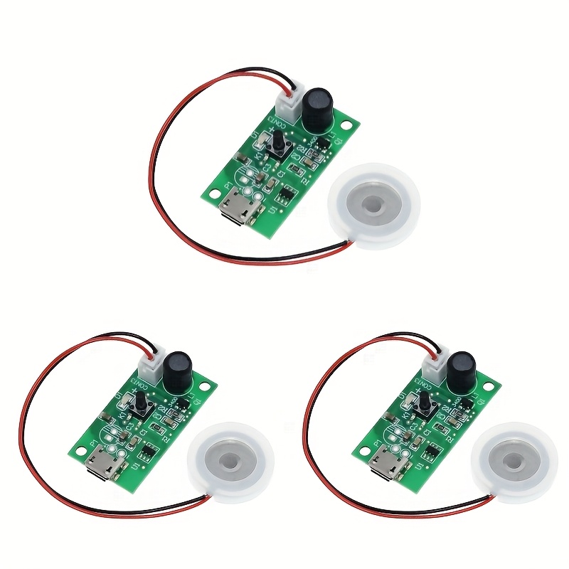 USB-Powered Humidifier Spray Module with Atomization Sheet - DIY Incubation Experiments, Integrated Circuit Driver Board, Quick-Connect Design, No Battery Needed, Compact & Portable for Home, Office, or Laboratory Use, Humidifier for Home, Office Humidifier, Modern Aesthetic, Durable Construction