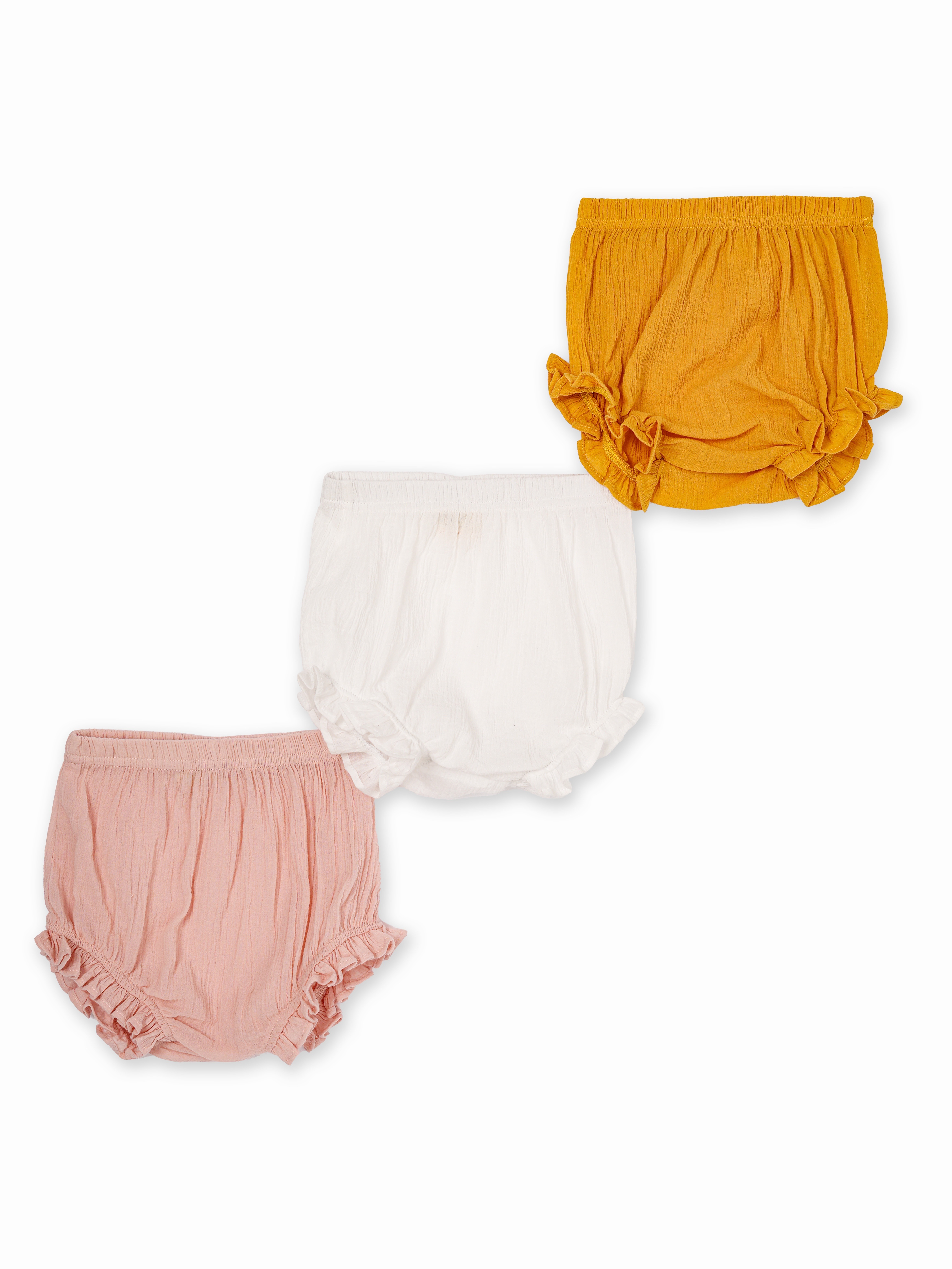 Baby Girls Cotton 𝙱loomers Cute Ruffle 𝙳iaper Cover Soft Underwear 4 Pack  𝙱loomers Shorts, A, 1-2T : : Clothing, Shoes & Accessories