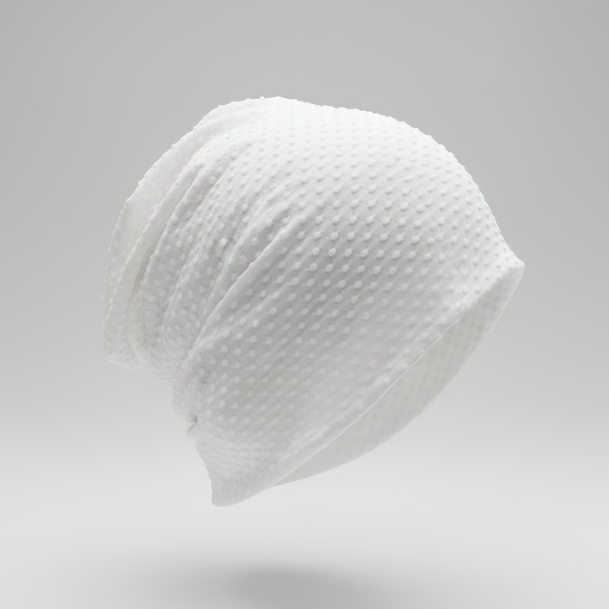E-shop Unisex Slouchy Beanie Mütze, Leichte Atmungsaktive Skull Cap, Strukturierte Bubble Knit Chemo Mütze, Weiche Kappe für Frühling & Sommer, Lässige