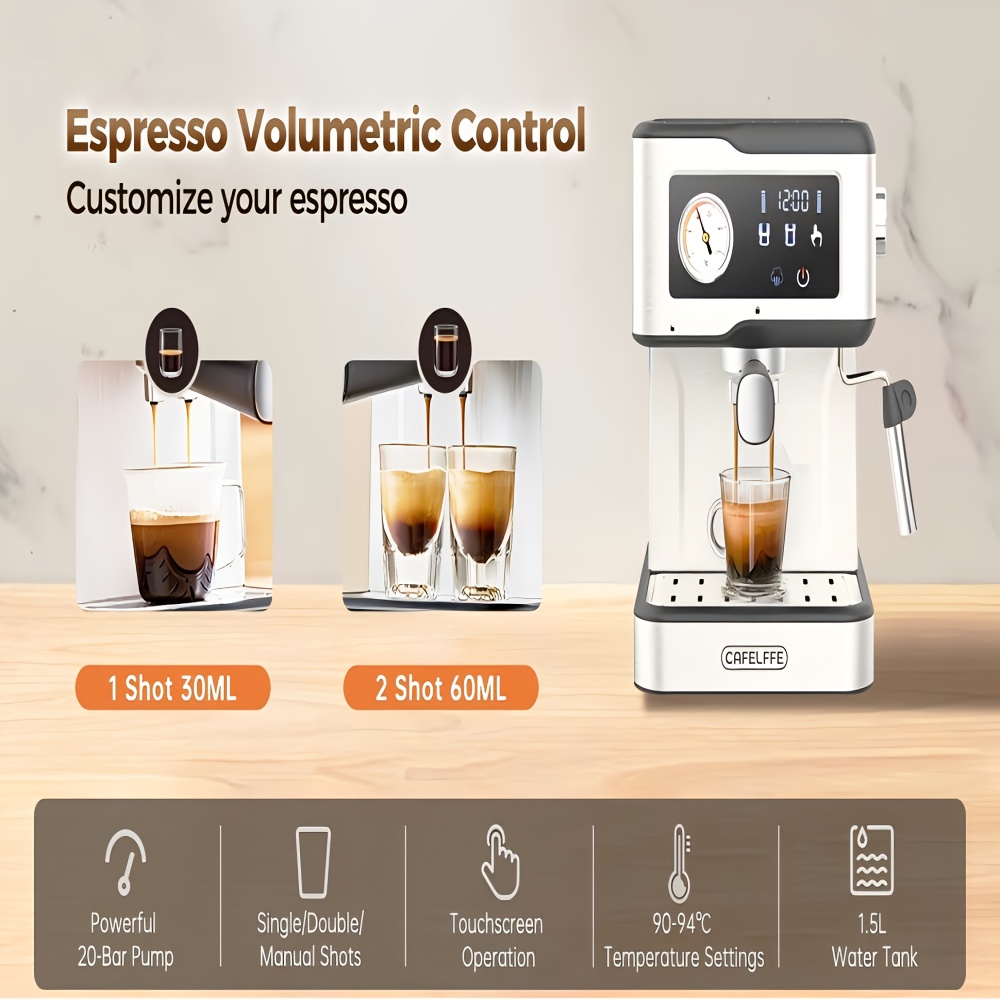 espressomaskin med mjölkskummare och ångkokare - Temu Sweden