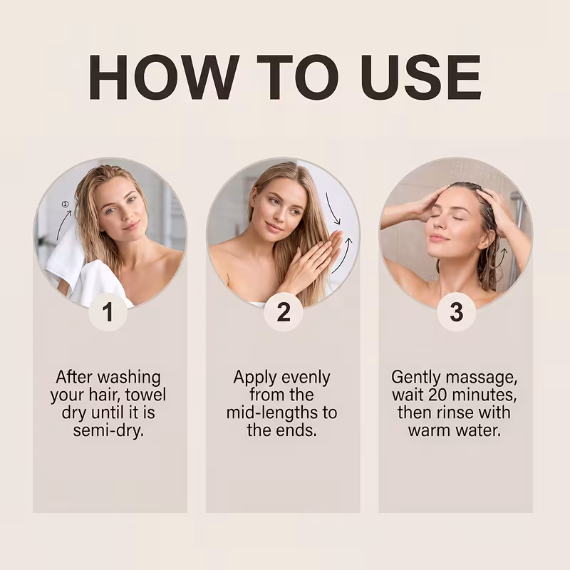 hoegoa collagen 2 in 1 moisturizing conditioner and hair mask portable travel hair essence nourishes hair enhances smoothness and suitable for all hair types gift idea 30g 1oz Product details 5