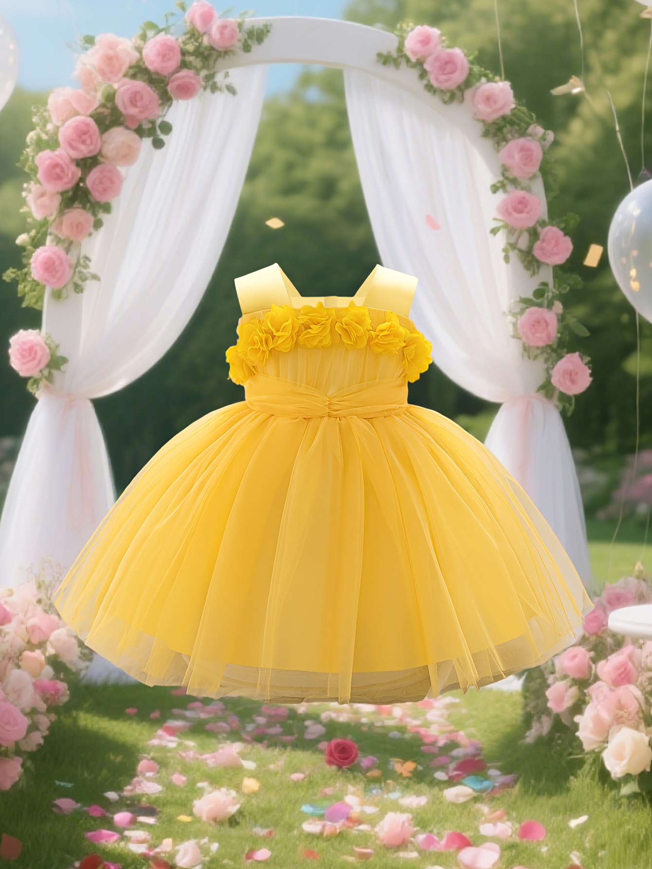 baby girl party dress sold on Temu United States