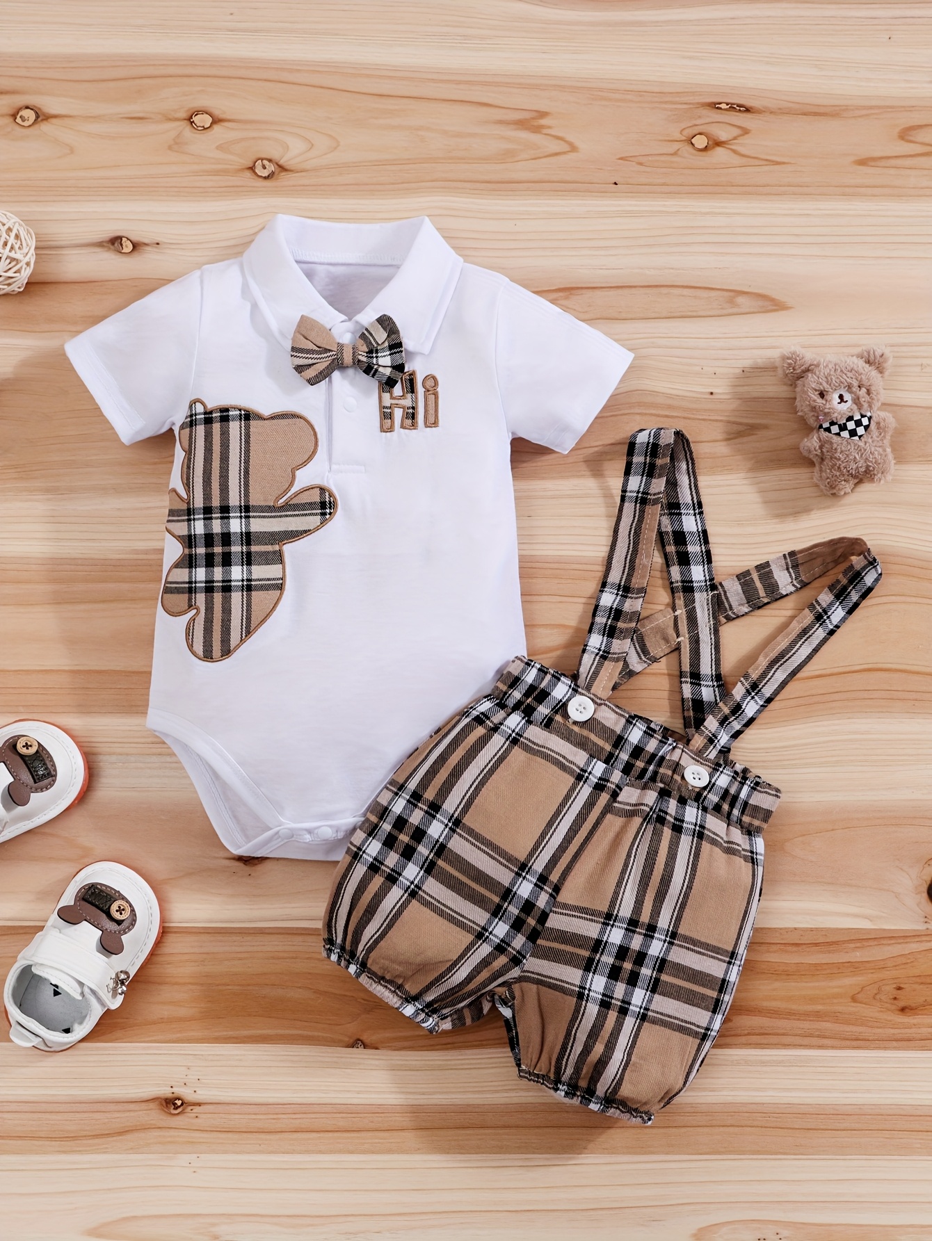 Clothes Outfits Baby Boy Plaid Toddler Boy Clothes Baby Girl - Main Image