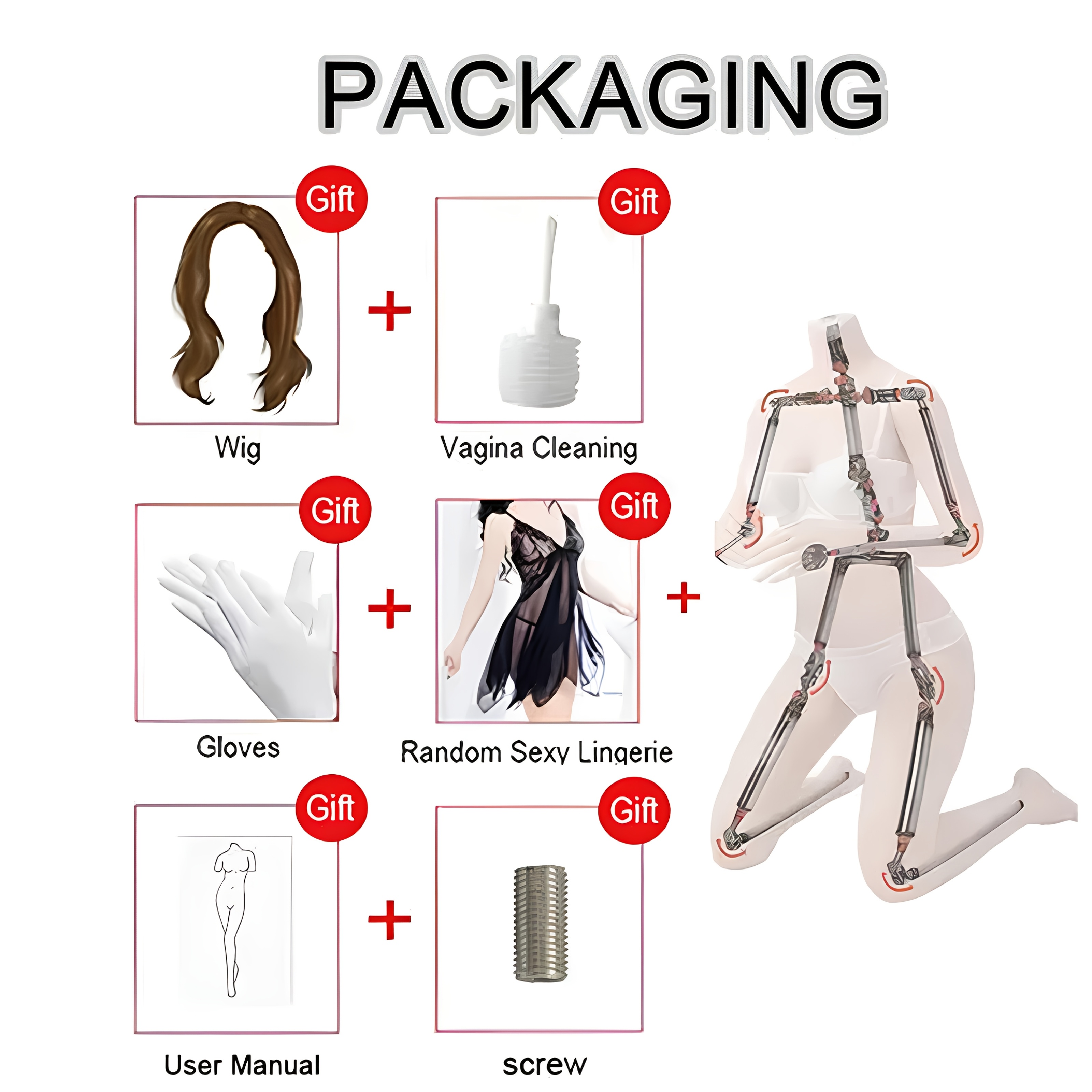 [165cm Life Size Male Partner] 5.41ft/165cm Soft Adult Solid Body, Life Size Male Masturbation Toy with large Breasts, Simulation Tight Female Channel, Built-in Skeleton, Sexy Night Partner Sex Toys, Flexible Rotatable Joints Match Multiple Postures, Bar Mitzvah and Christmas Gifts