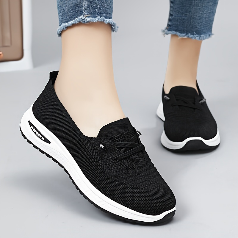 

Women's Knitted Sports Shoes, Breathable Slip On Walking Trainers, Comfy Outdoor Running Sock Sneakers