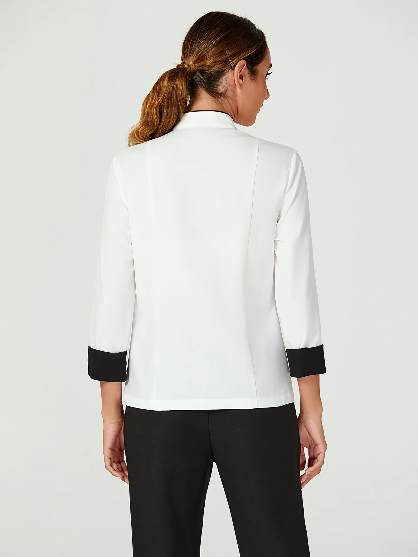 chef a maniche lunghe donna abbigliamento lavoro Temu Italy