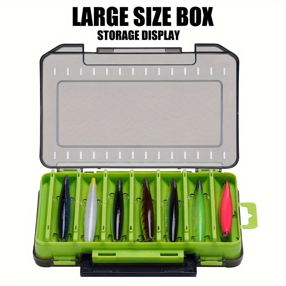 1pc double sided fishing tackle box for hooks lures and baits portable fishing accessories organizer Product details 6