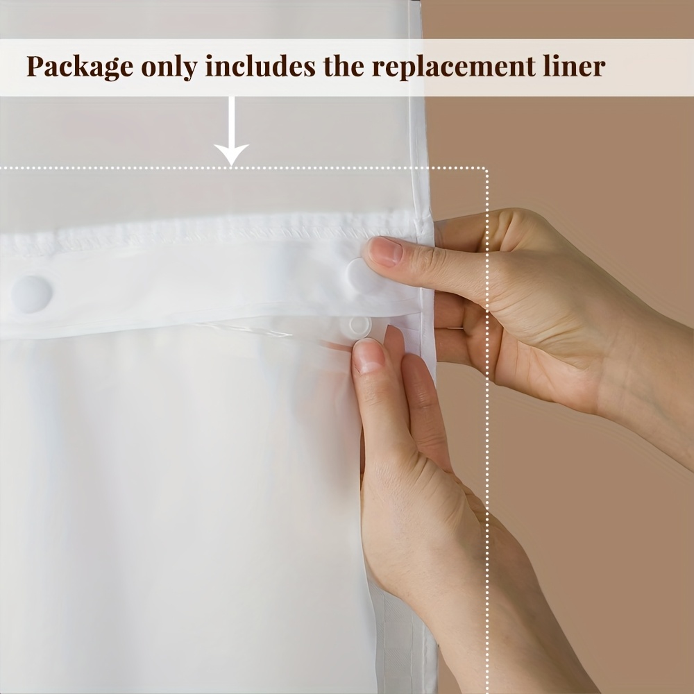 Turquoise Shower Curtain Liner With 12 Locking Rings - Waterproof, 72x72 Inches, Fits Standard Rods