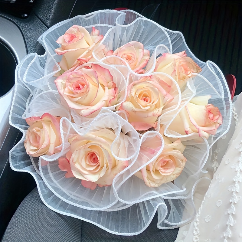 

1pc - For 's, Day, Birthdays & 's Day - Polyester Bouquet Packaging