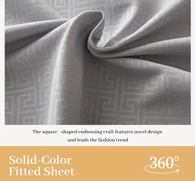 3pcs luxury fitted sheet   fitted sheet two pillowcases pillow inserts not included brushed velvet embossed mattress cover 100 polyester soft and comfortable light beige friendly bedding multi size thickened mattress protector suitable for home   hotel machine washable bed covers thanksgiving gift Product details 14