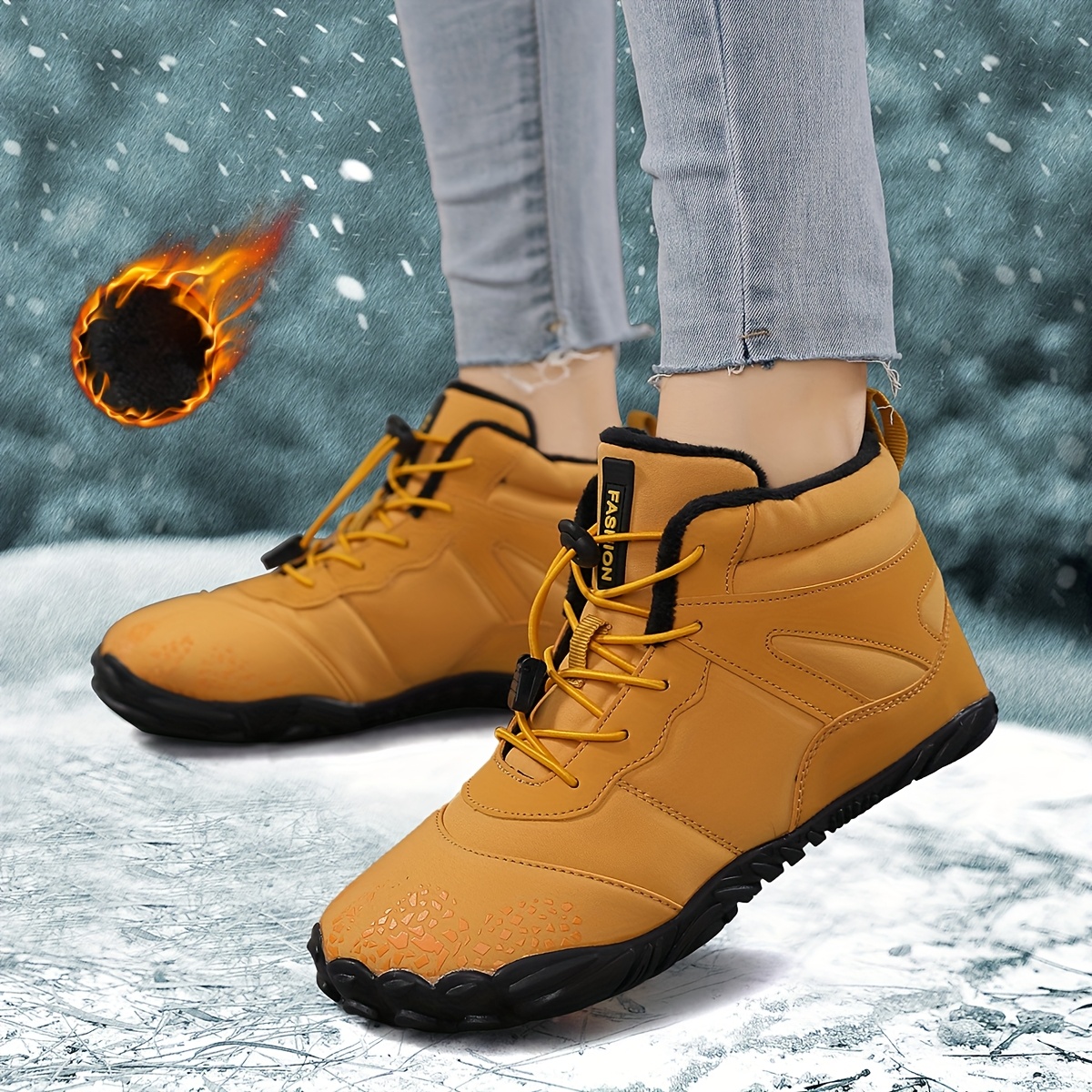 

Boots - Cozy Fleece-lined, Non-slip , Warm & Comfortable For Men And Women