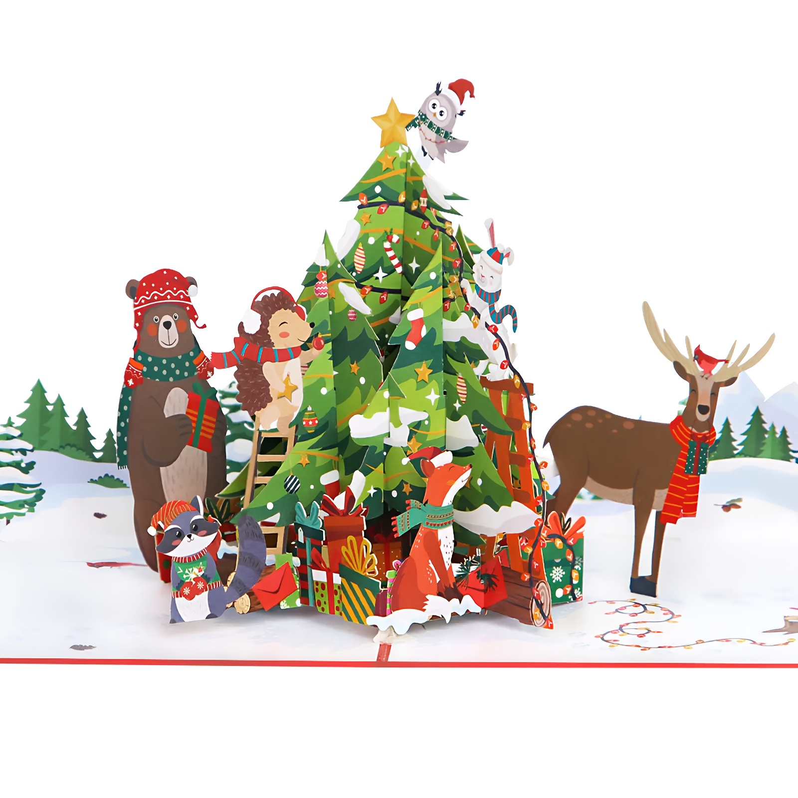 TEMU 3d Christmas Greeting , For Anyone, Decor, 's Greetings – Of 1