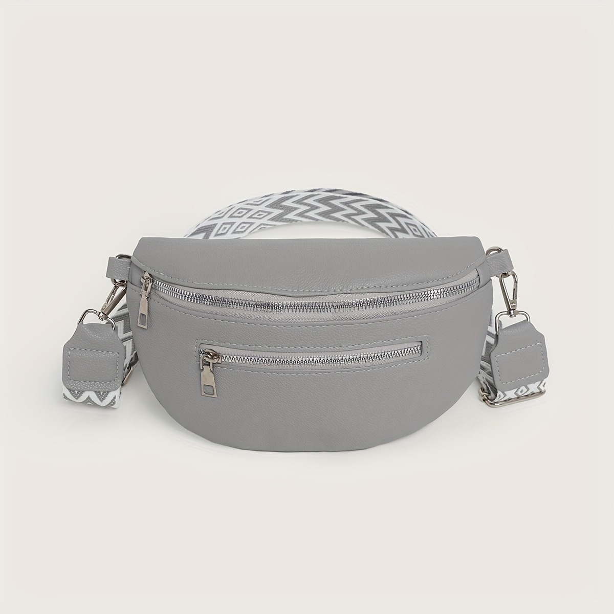 Image of 1pc Unisex Belt Bag With Adjustable Waist Strap & Zipper Closure - Belt Bag Suitable For , //, Casual Travel,, Shopping Accessory