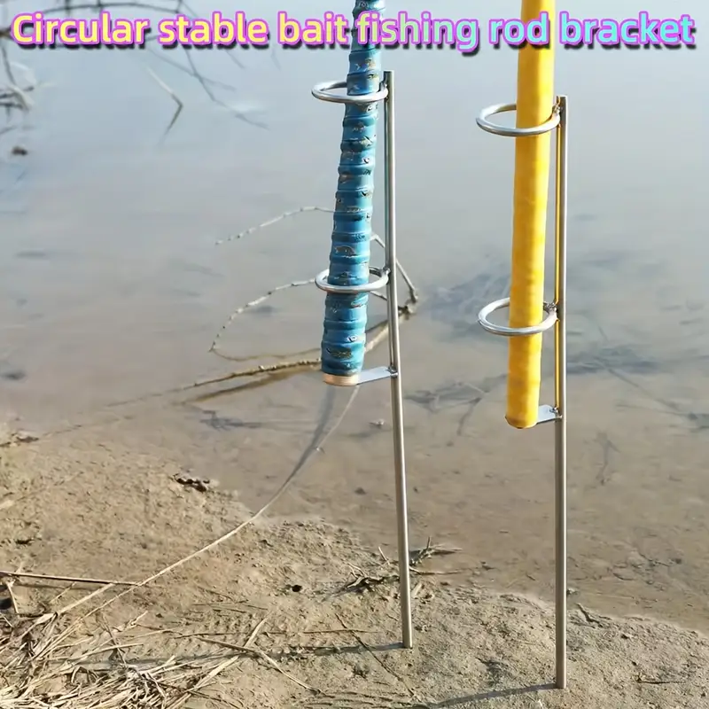 1pc round stable fishing rod holder simple stand shore sea - Temu 1pc round stable fishing rod holder simple stand shore sea - Temu