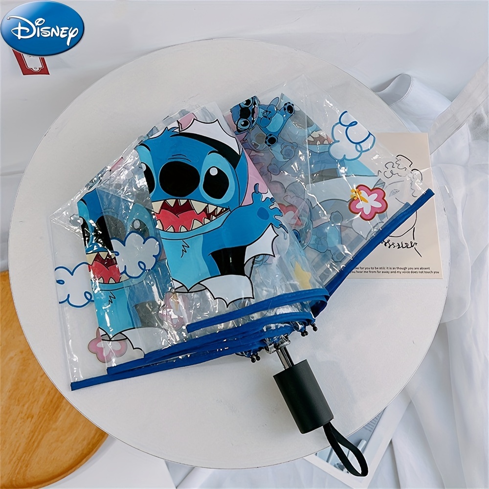 

Disney Transparent Umbrella - Compact, Auto-open, Waterproof, Portable - Perfect Gift Idea