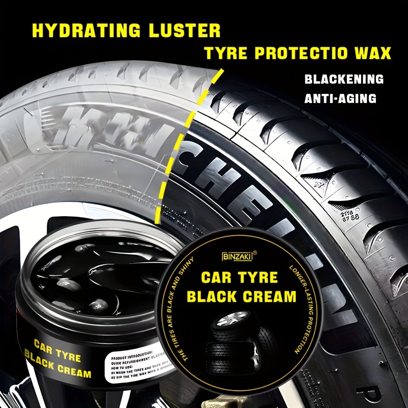 

30g/100g Tire Shine Wax - Durable Blackening & Protection Glaze For Car Tires, Long-lasting Anti-aging Coating