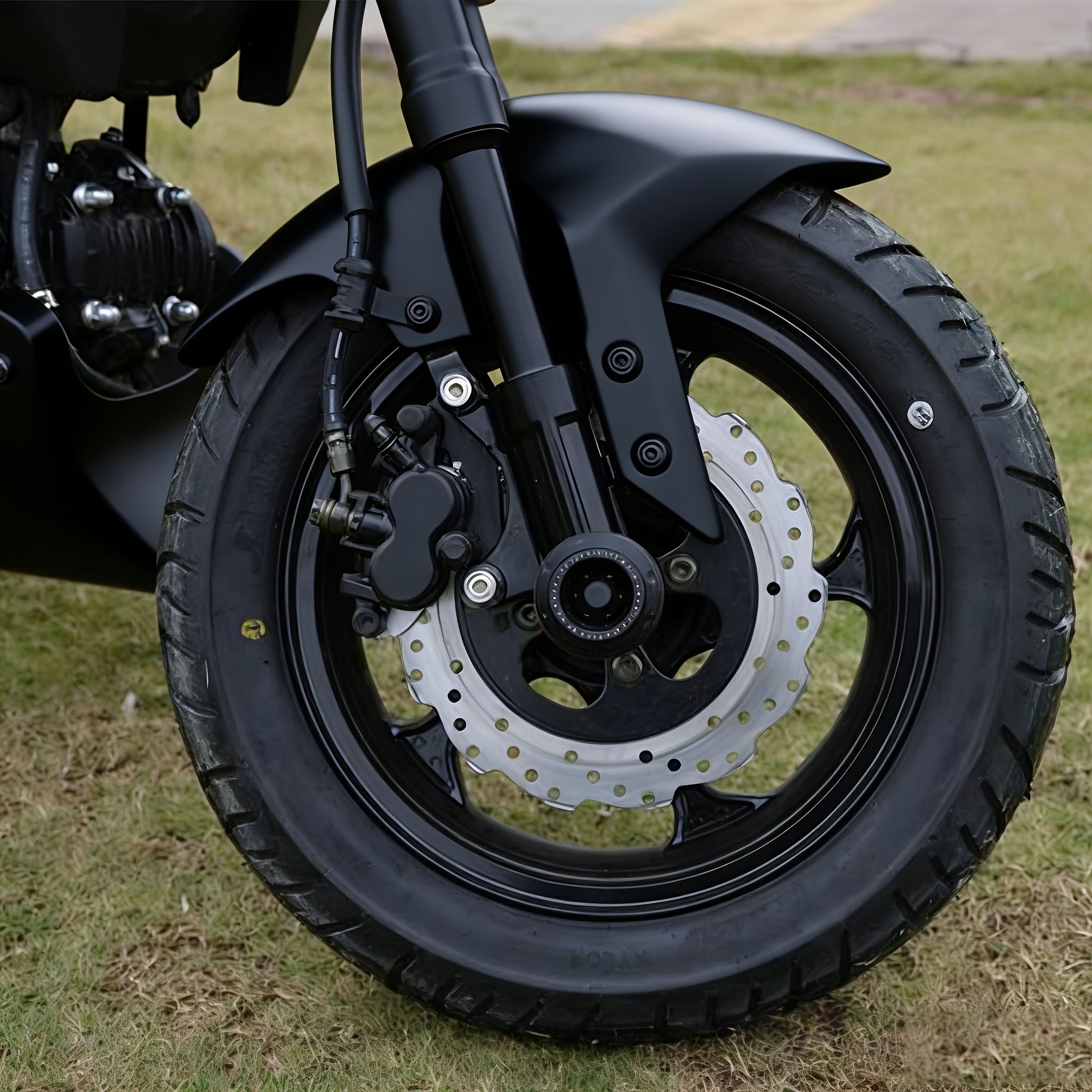 4 buc. Tampoane de protecție furcă față motocicletă din aliaj - Compatibile cu motociclete, scutere, motociclete off-road, cupe universale de protecție pentru suspensie față pentru motociclete