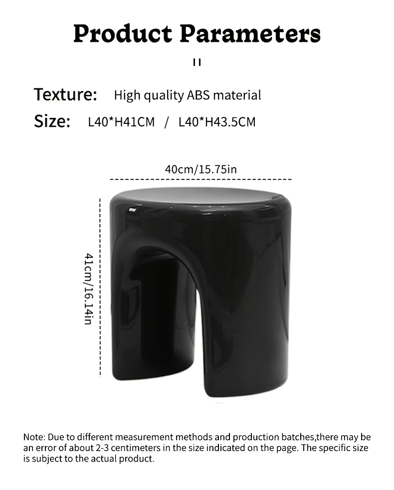   style classic round stool minimalist storage small table   colors plastic material durable coffee table practical household goods outdoor portable doorway shoe changing stool Product details 12