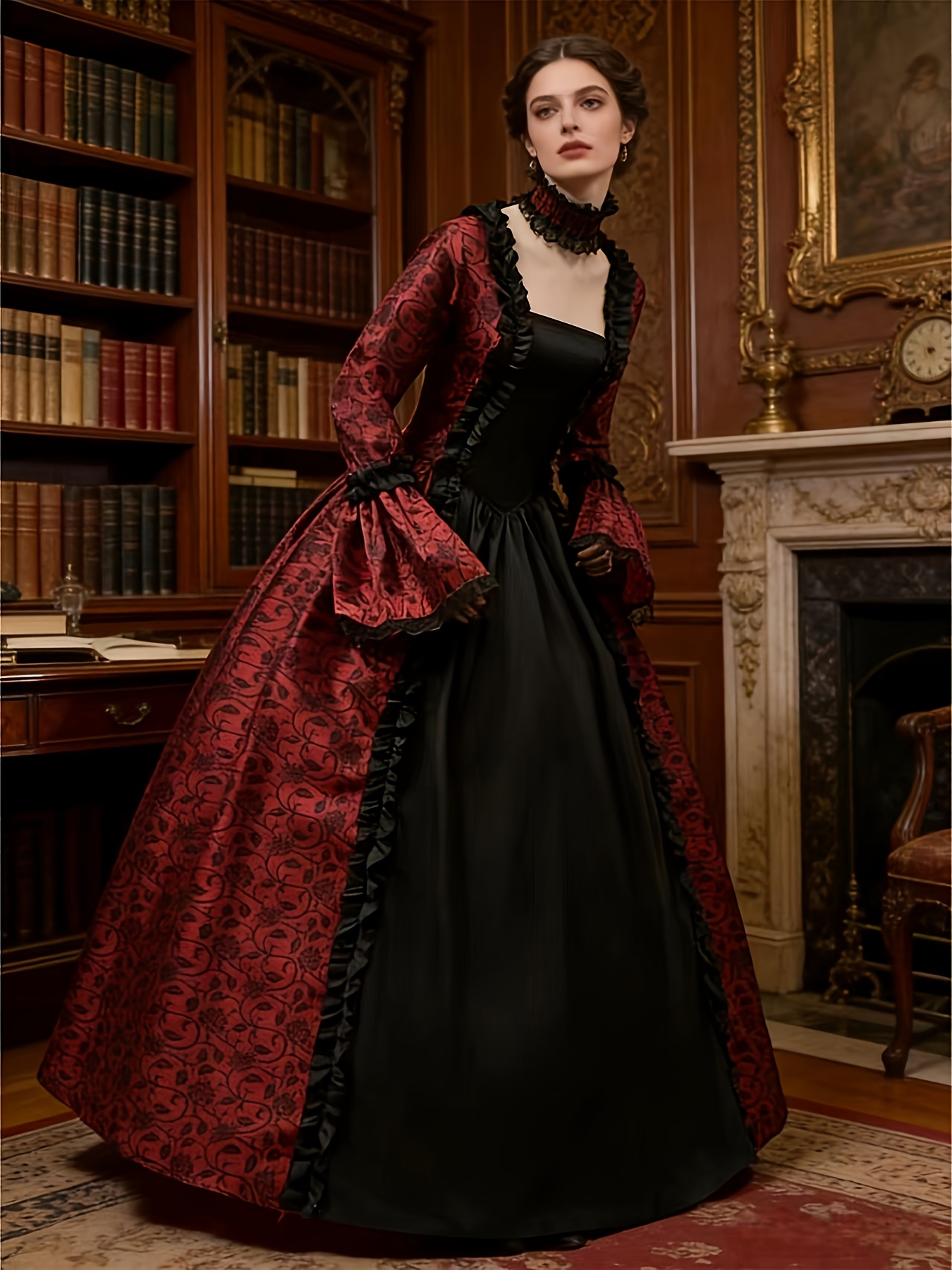 black lace babydoll dress Gothic Victorian prom Dress main image 0