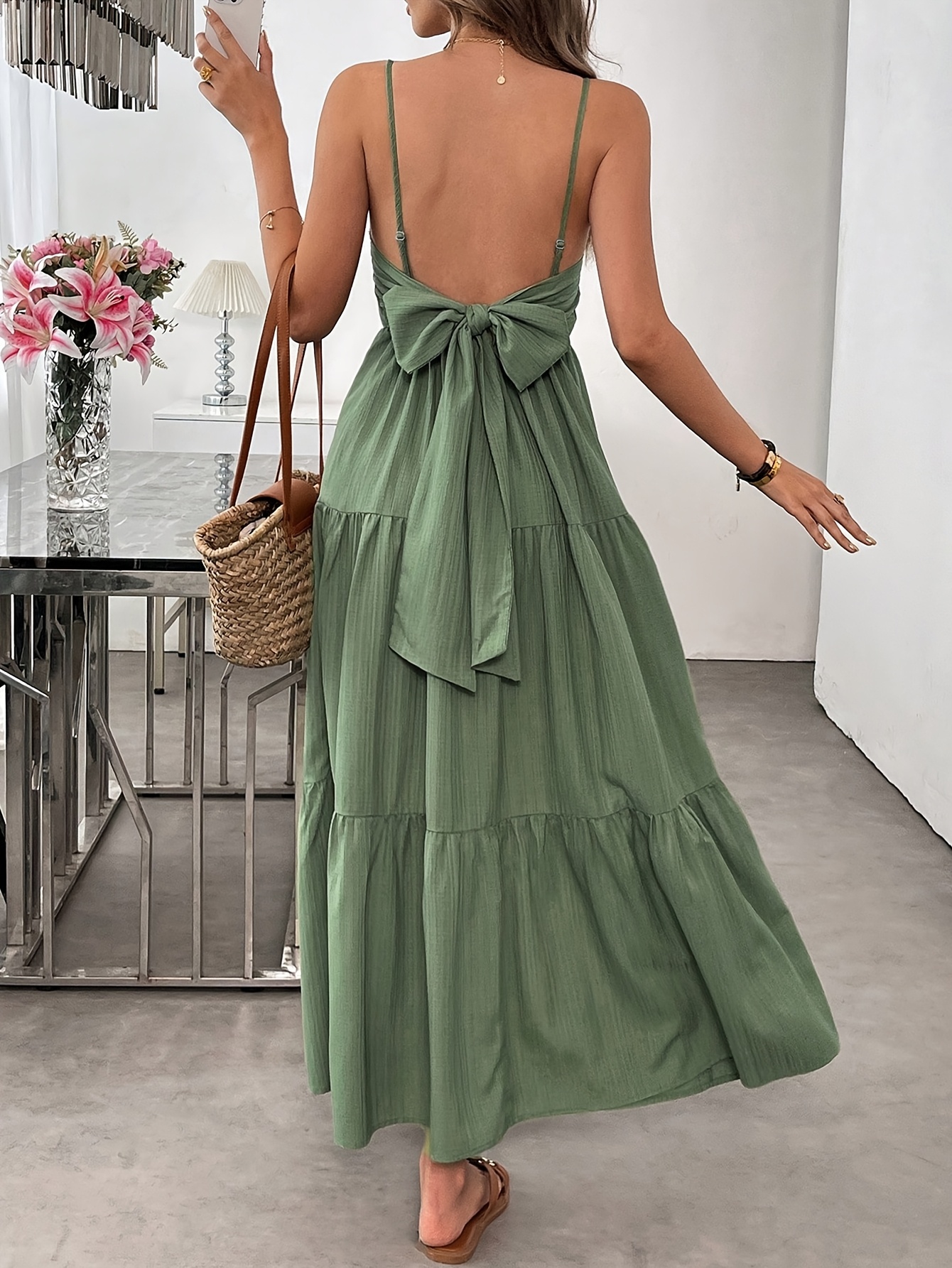 slim fit dress slacks Modest High Neck Emerald Green Long Fall Bridesmaid Dresses