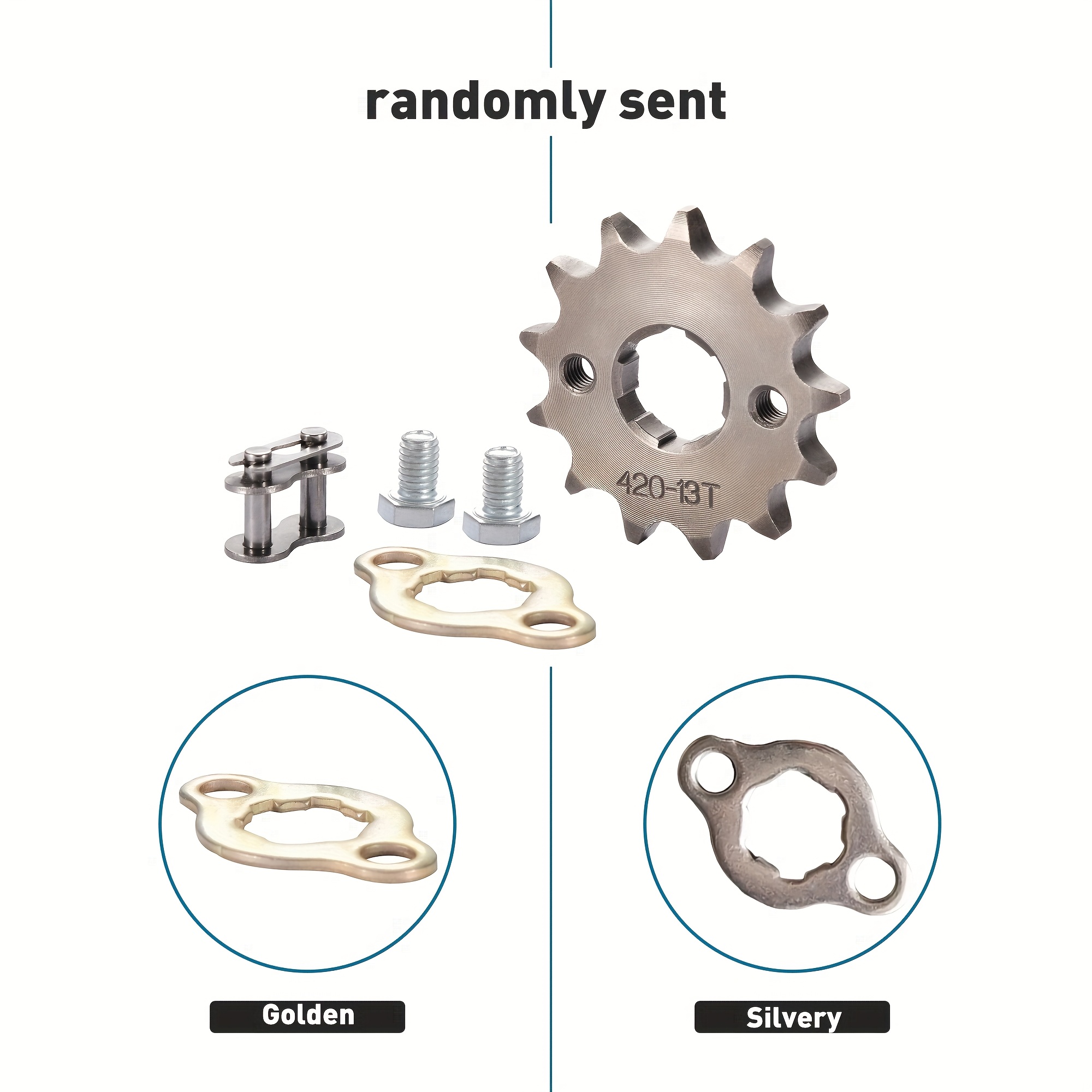 420 14T 17mm Front Chain Sprocket 50cc 70cc 90cc 110cc 125cc Pit Dirt Bike ATV E - Foto 4