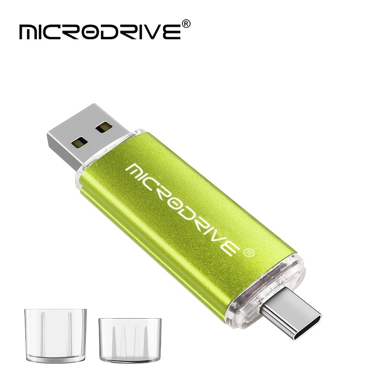 Image of Microdrive Dual-interface Usb Drive 128gb 64gb Universal For Phones And Computers, Fast File/video/photo Transfer, Multiple , To Data Cables! Microdrive 2-in-1 Usb-c Flash Drive 128gb Between Phone/