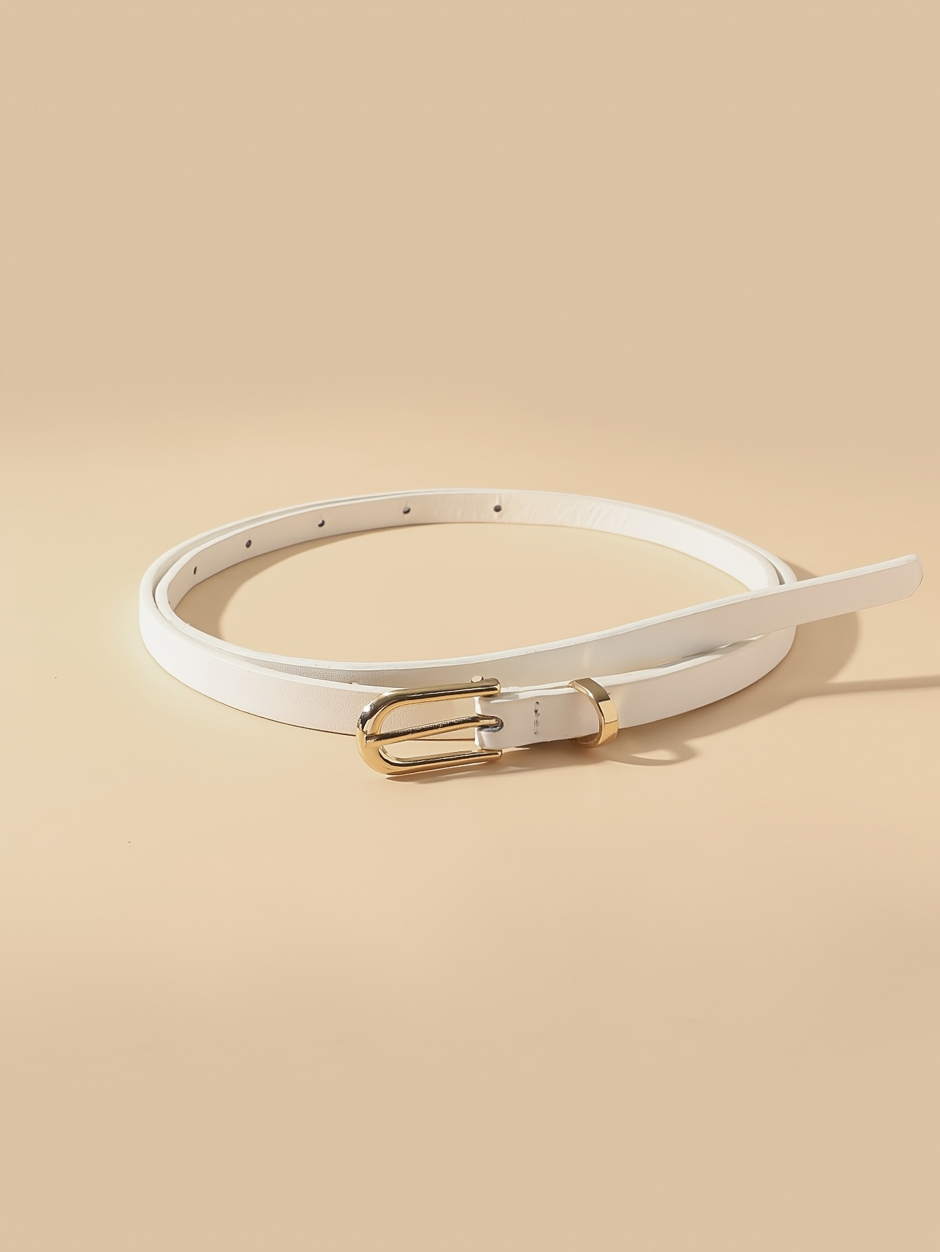 4-Pack Women's PU Thin Strap with Pin Buckle