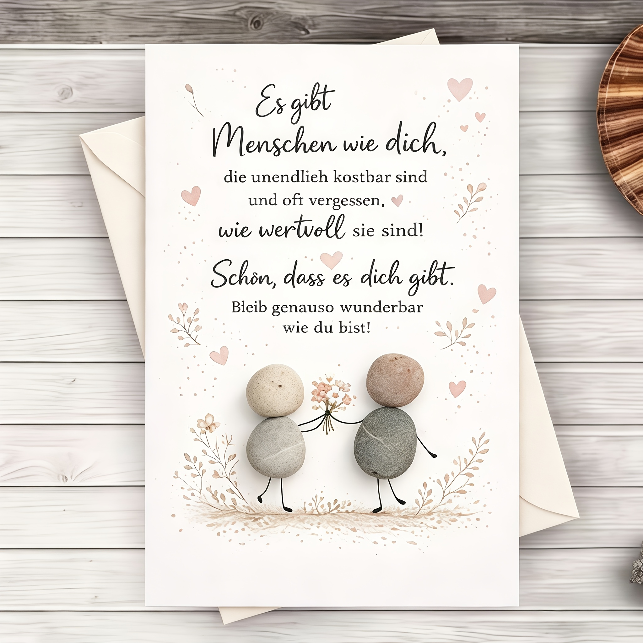 A Greeting Card And Envelope Featuring And A Floral , Perfect For Expressing Gratitude , , Or Family On Occasions Such As Anniversaries And Birthdays, To Say Thank You