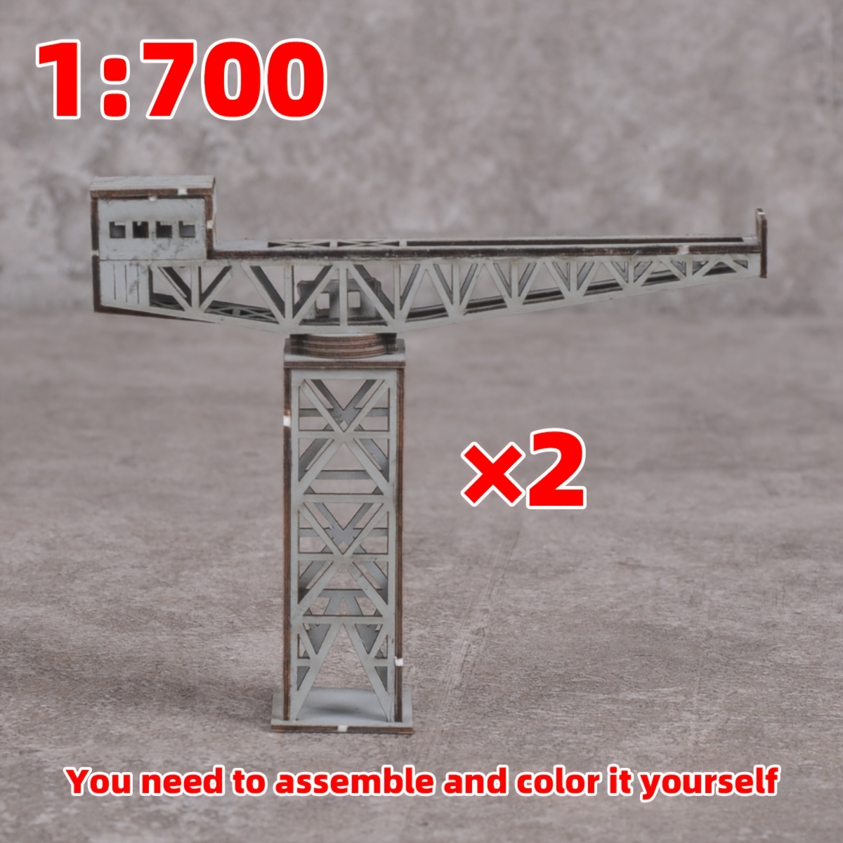 1/700 Scale Model Kit, Dock Naval Base Tower Crane Diorama